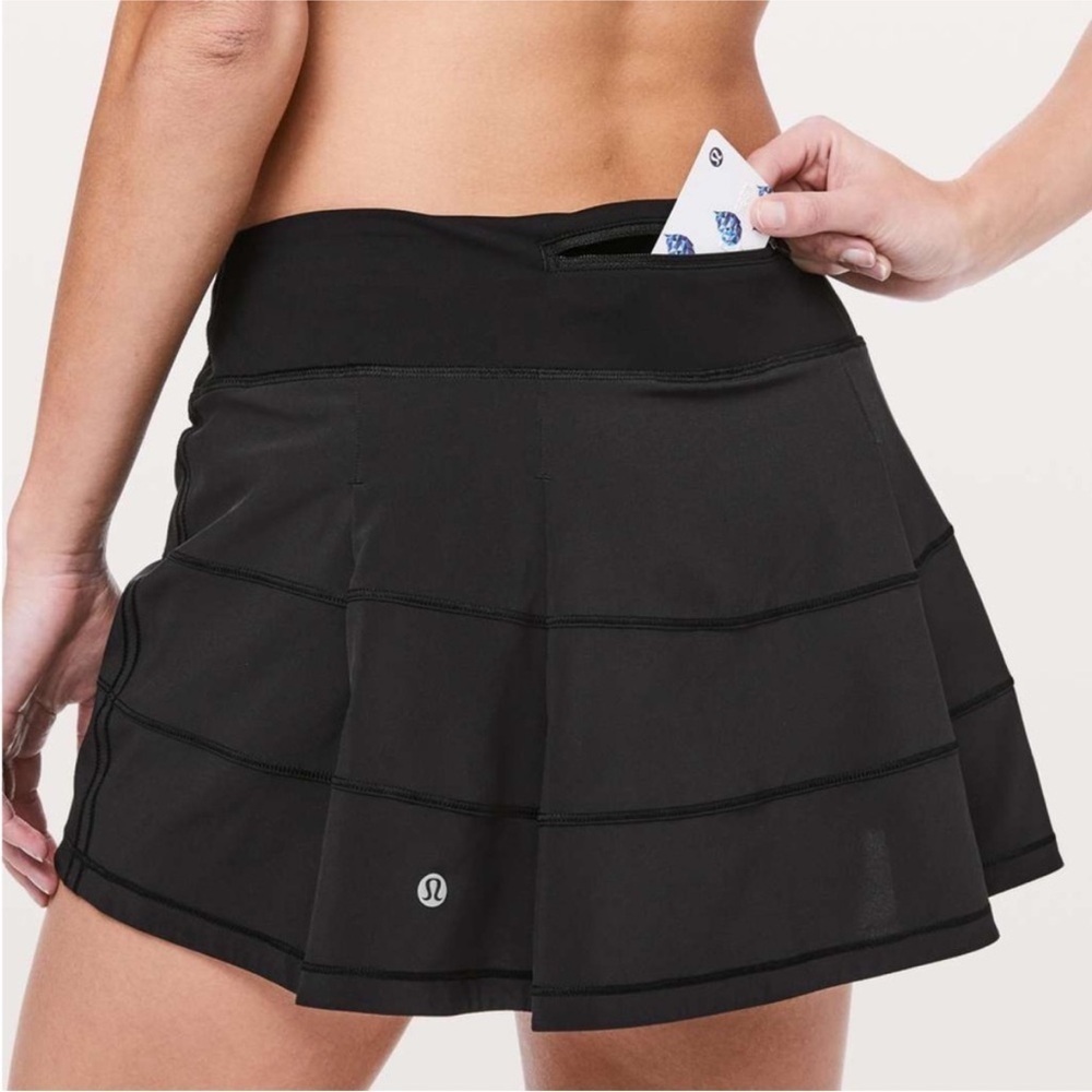 Lululemon Pace Rival Skirt (Tall) *4-way Stretch Black - Picture 2 of 11